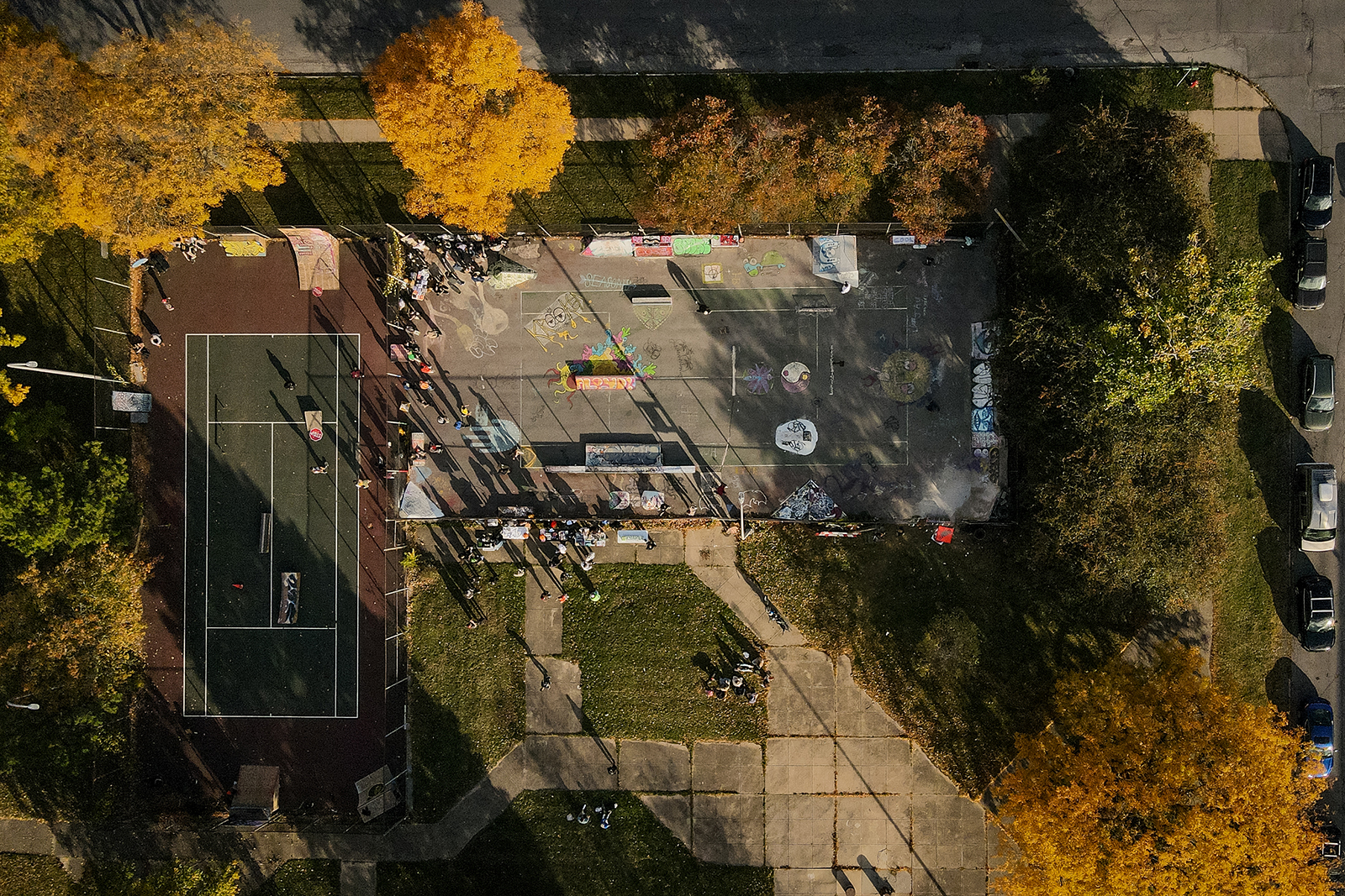 Aerial view of The Spot