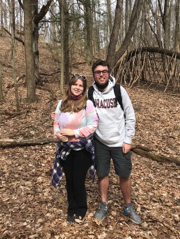 Ethan and Lauren forest bathing
